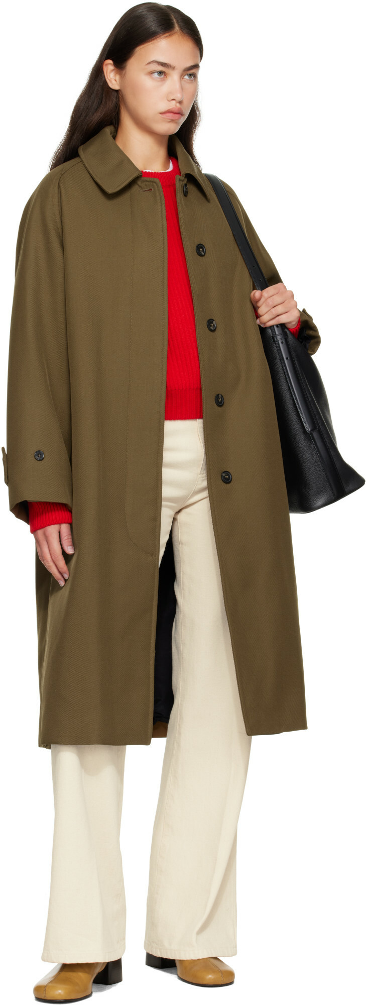 A.P.C. Khaki Water-Repellent Wool Jacket
