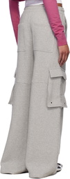 We11done Gray Cargo Lounge Pants