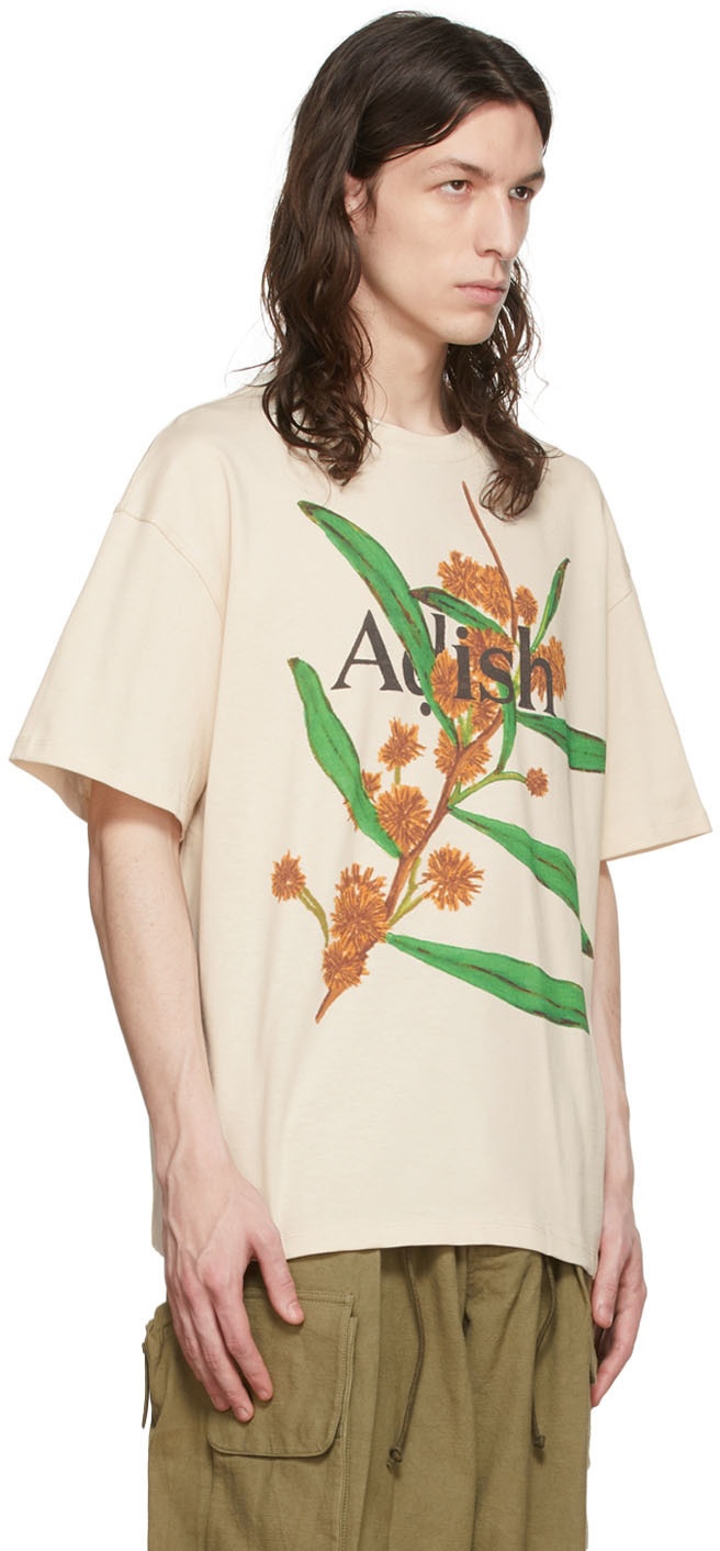 ADISH Beige Small Talk Studio Edition T-Shirt ADISH