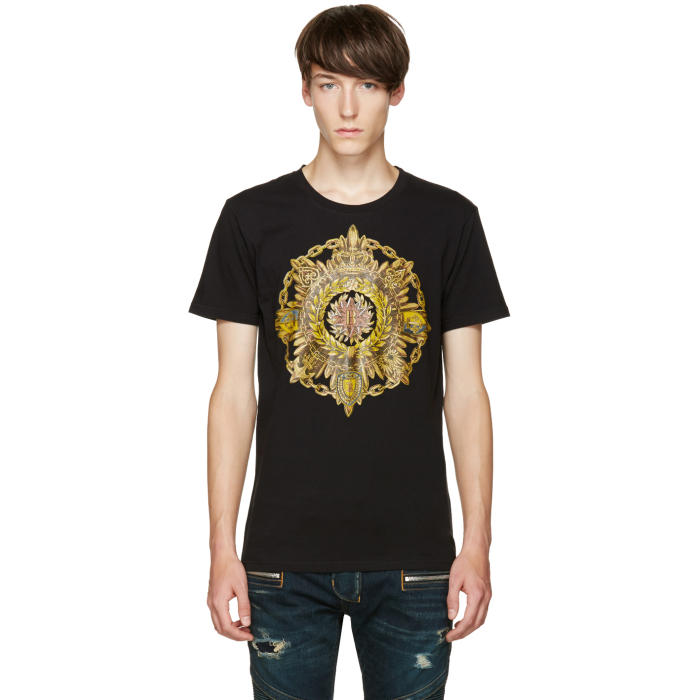 Photo: Balmain Black New B Logo T-Shirt