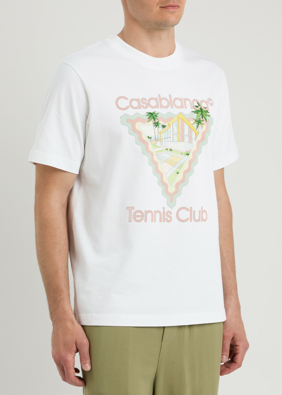 Casablanca Maison De Reve Printed Cotton T-shirt White Casablanca