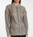 Missoni Metallic-knit shirt