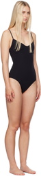 TOTEME Black Half-Cup Swimsuit