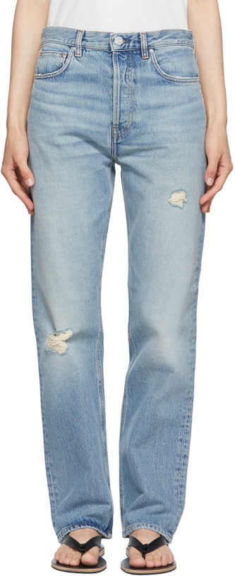 Photo: Totême Blue Ease Loose Fit Jeans