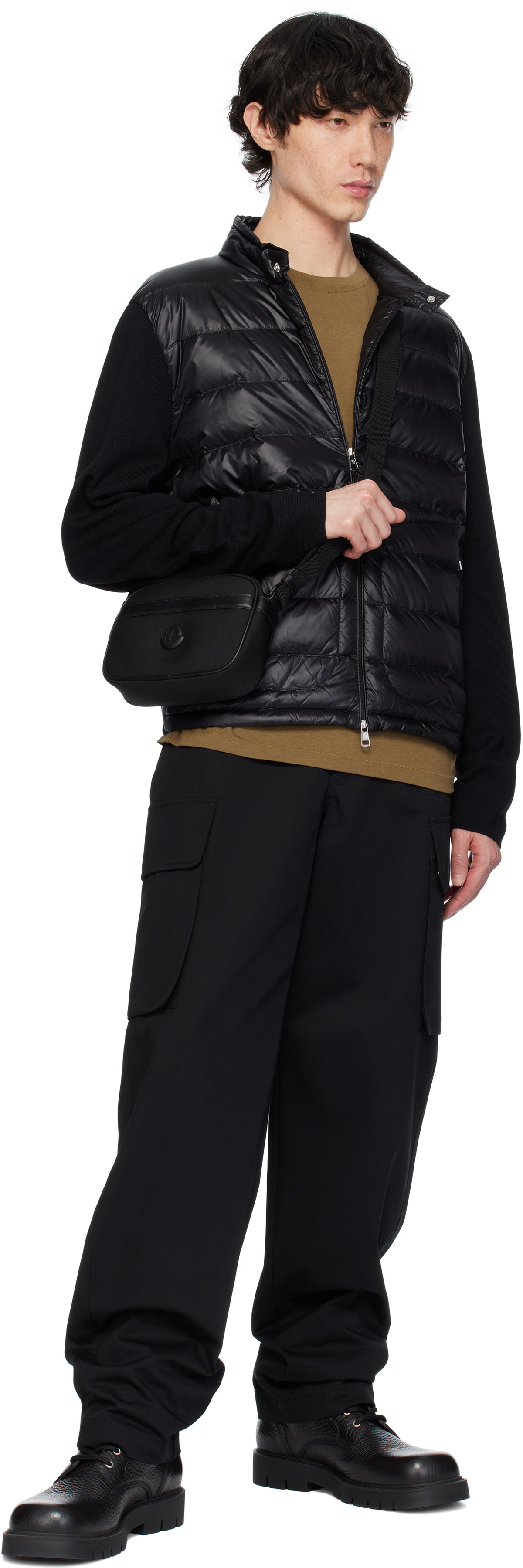 Moncler Black Pierrick Water-Repellent Crossbody Bag Moncler