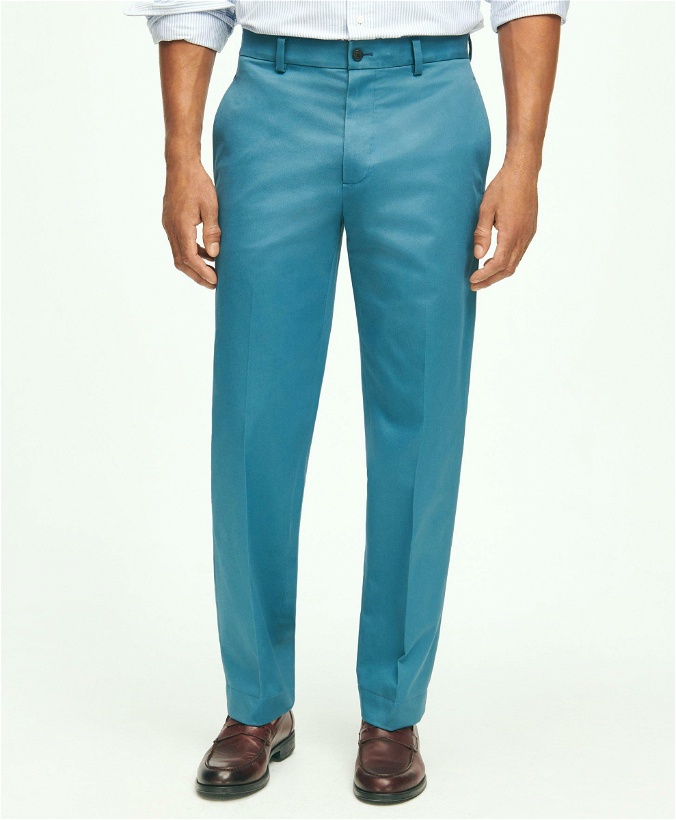 Photo: Brooks Brothers Men's Clark Straight-Fit Stretch Advantage Chino Pants | Teal