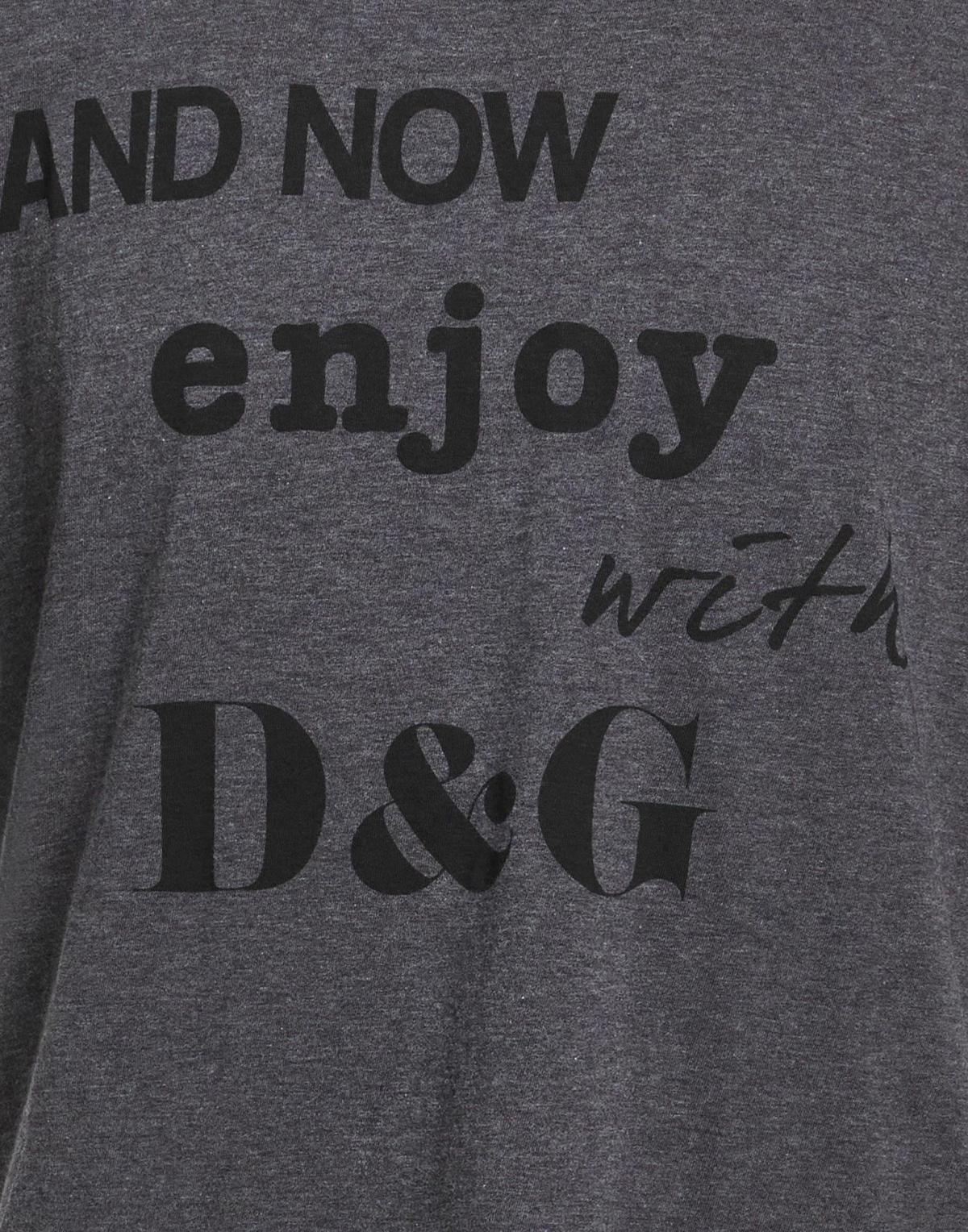 Dolce & gabbana Mens T-shirt Charcoal