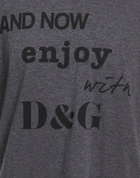 Dolce & gabbana Mens T-shirt Charcoal
