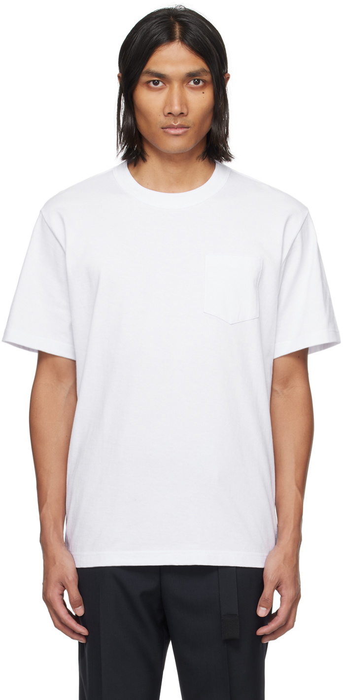 『sai TEE XL WHITE』 sacai White Zip T-Shirt Sacai