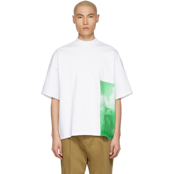 Photo: Jil Sander White Graphic T-Shirt