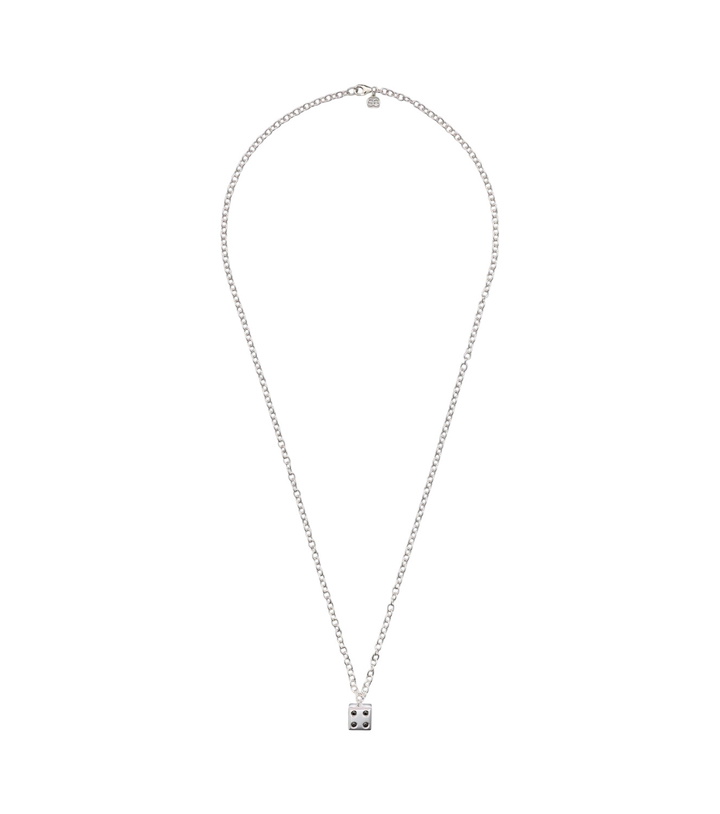 Photo: Sydney Evan 14kt white gold charm necklace with diamonds