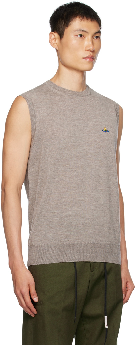 Vivienne Westwood Beige Embroidered Vest