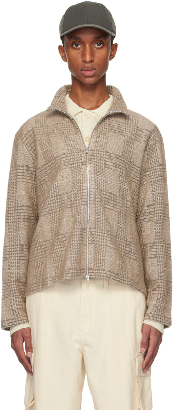 ジャケット・アウター OUR LEGACY SHRUNKEN FULLZIP ALPACA 46 Our Legacy - Shrunken Fullzip Polo Black Alpaca