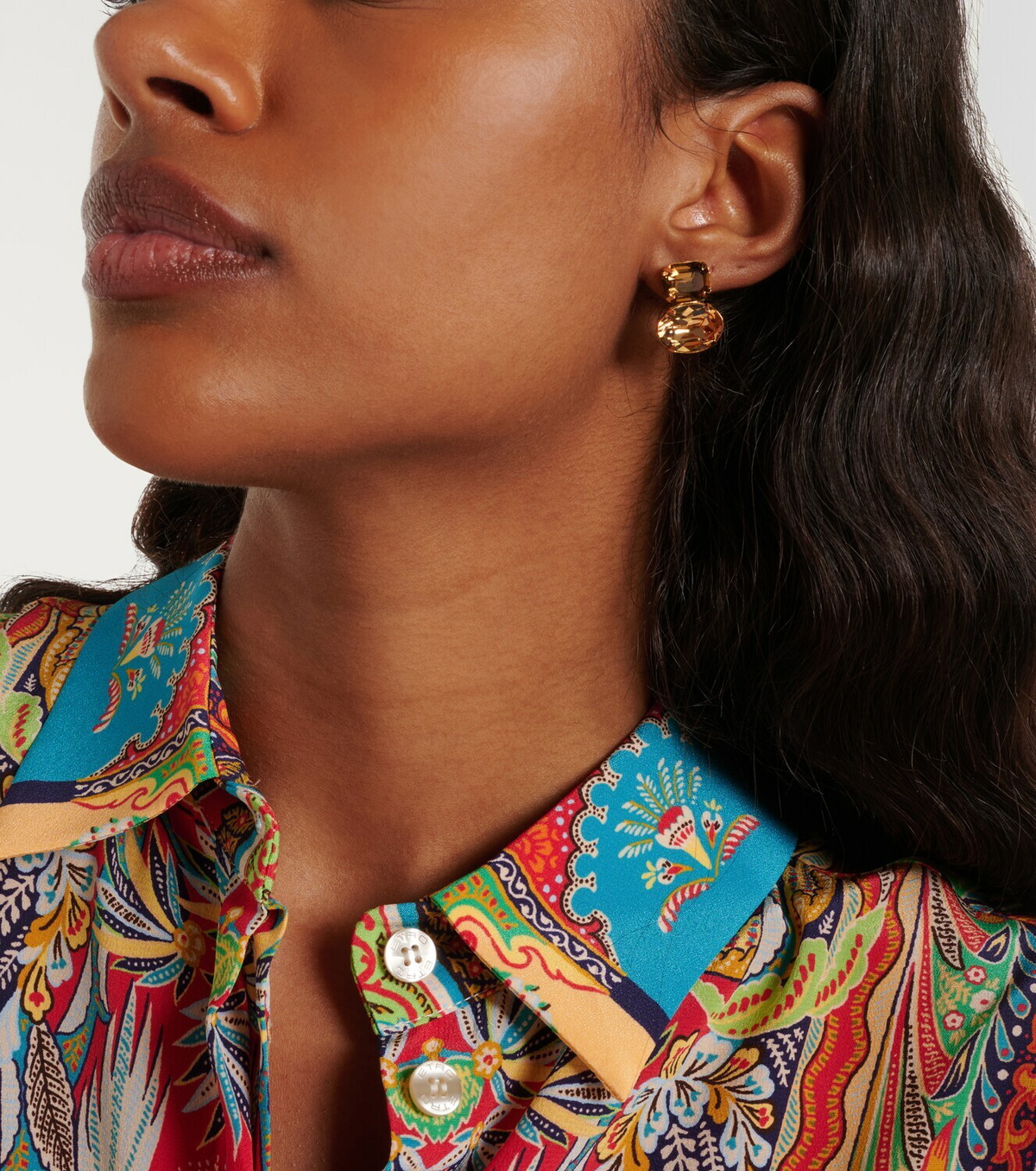 Jennifer Behr Maureen crystal-embellished earrings