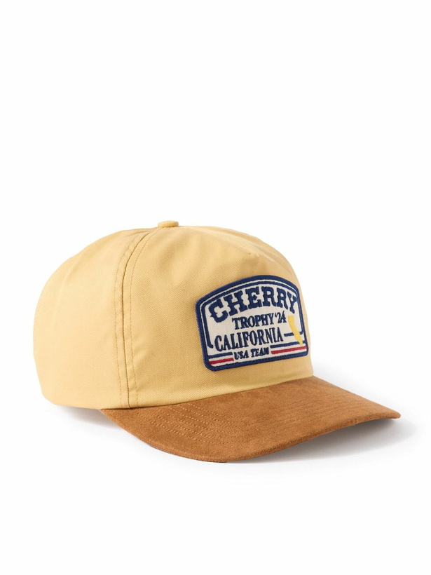 Photo: Cherry Los Angeles - Logo-Appliquéd Cotton-Twill Baseball Cap