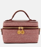 Stella McCartney Falabella raffia-effect vanity bag