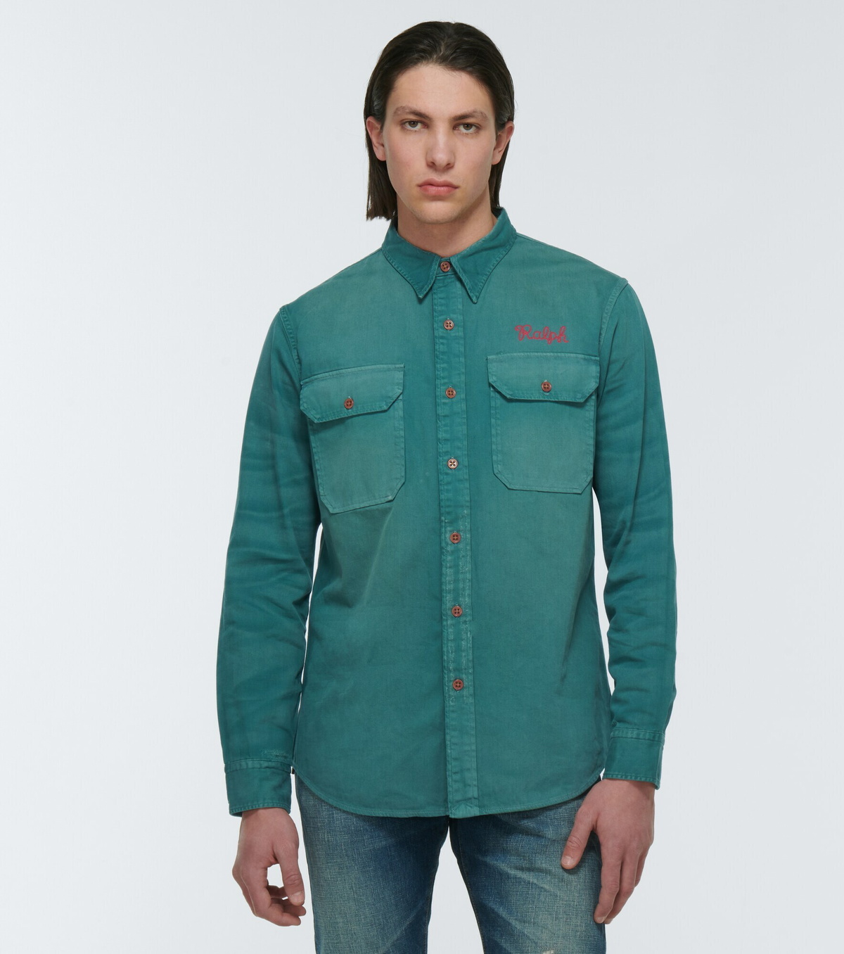 Polo Ralph Lauren - Embroidered denim shirt Polo Ralph Lauren