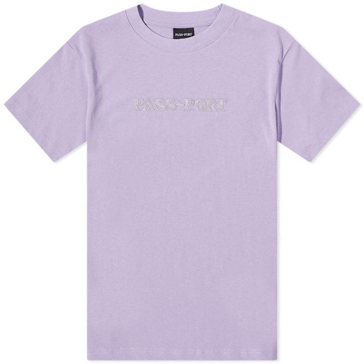 Photo: Pass~Port Men's Official Embroidery T-Shirt in Lavender