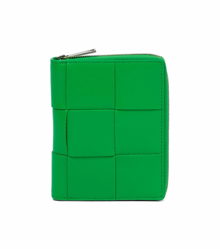 Photo: Bottega Veneta - Intreccio leather wallet