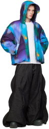Chen Peng Multicolor Catepillar Down Jacket