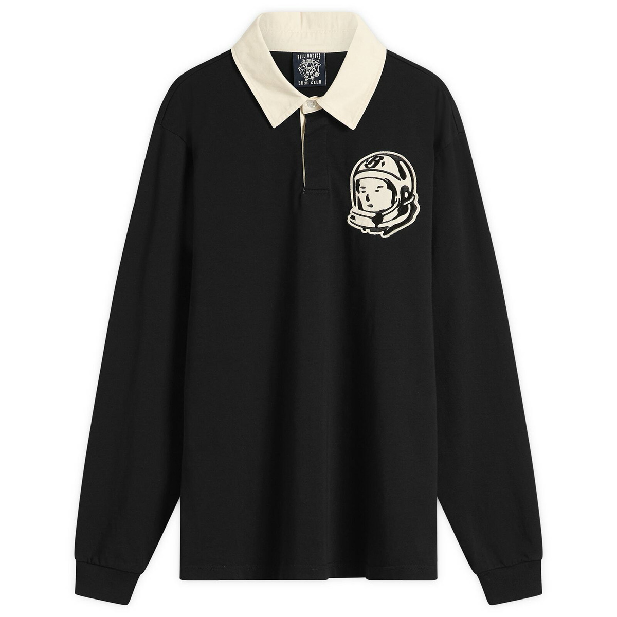 Billionaire Boys Club Men's Astro Patch Rugby Shirt in Black
