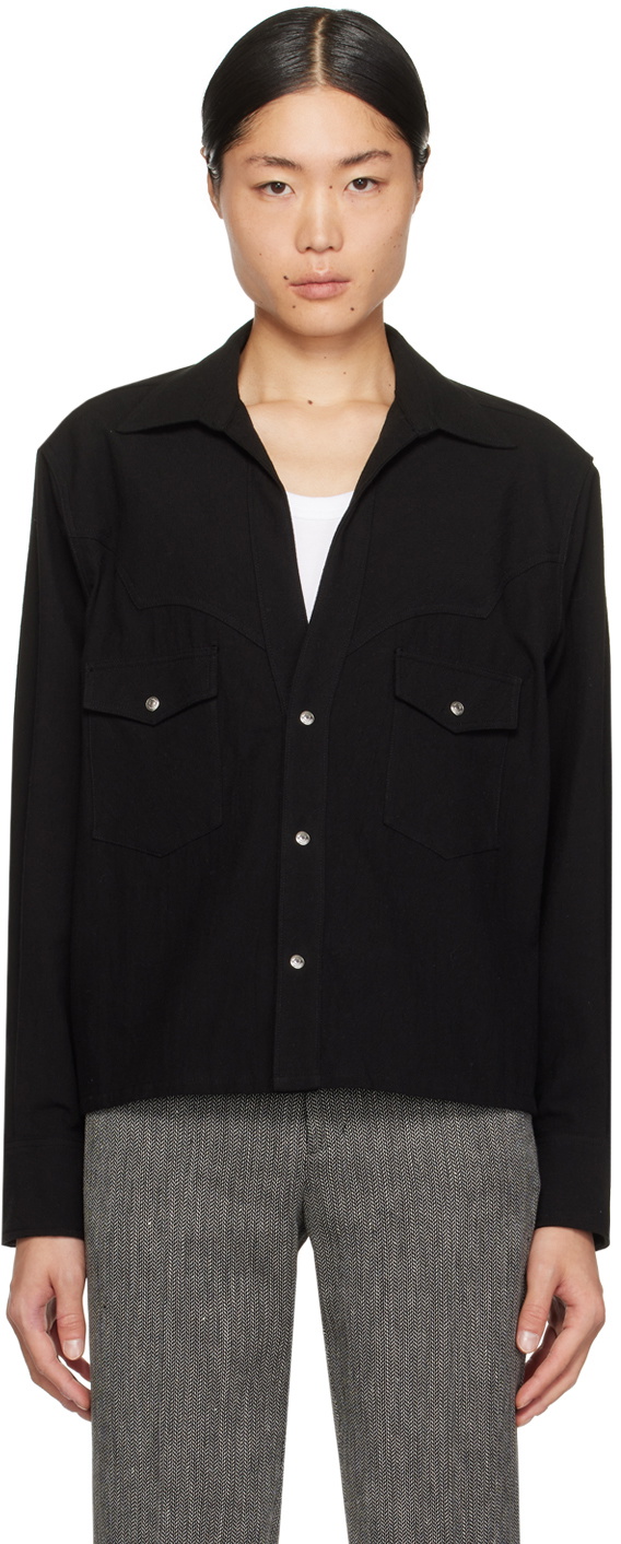 The Letters Black Western Shirt