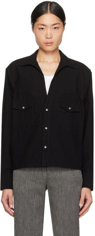 Photo: The Letters Black Western Shirt