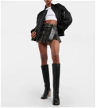 Off-White Leather knee-high boots