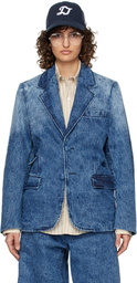 ADER error Blue Drush Denim Blazer