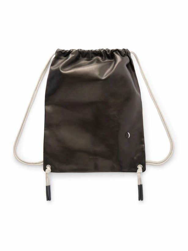 Photo: Rick Owens - Embellished Leather Drawstring Backpack