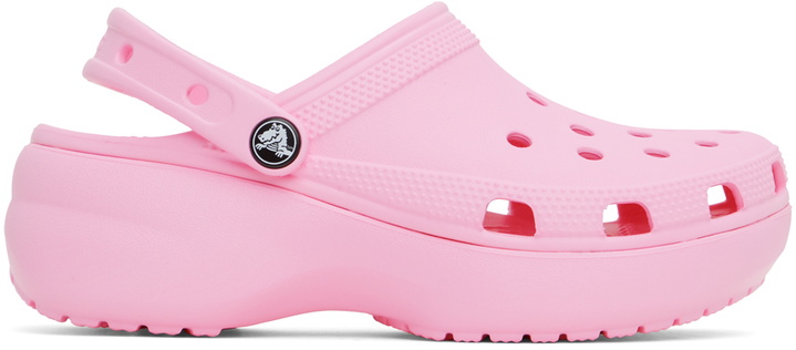 Photo: Crocs Pink Classic Platform Clogs