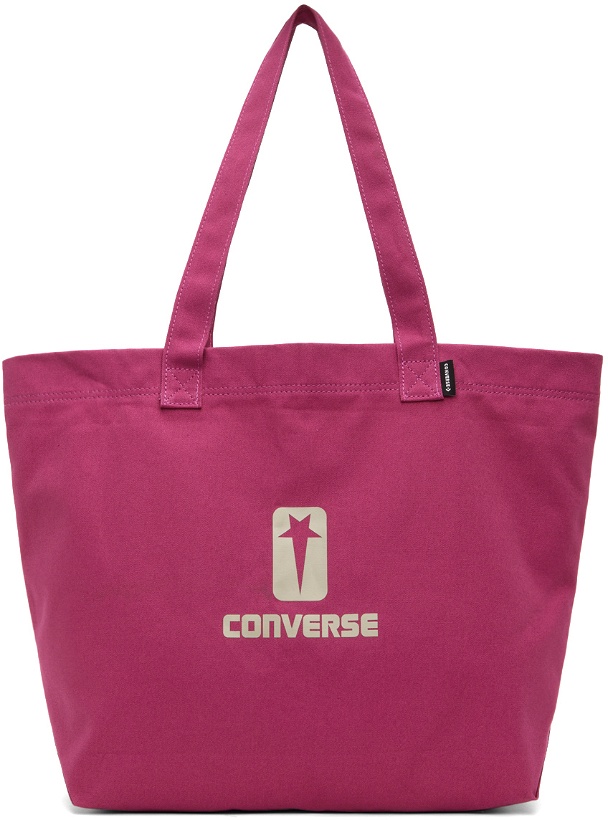 Photo: Rick Owens DRKSHDW Pink Converse Edition Logo Tote