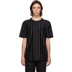 Hugo Black Striped Driez T-Shirt