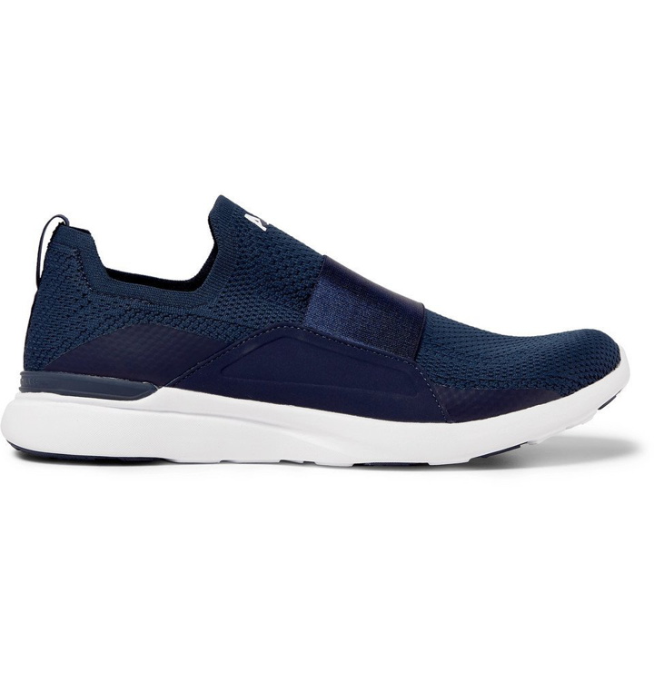 Photo: APL Athletic Propulsion Labs - TechLoom Bliss Slip-On Running Sneakers - Navy