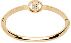 Burberry Gold Monogram Motif Bangle Bracelet