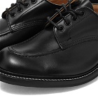 Tricker's Men's Trickers Heath Apron Derby Shoe in Black Calf