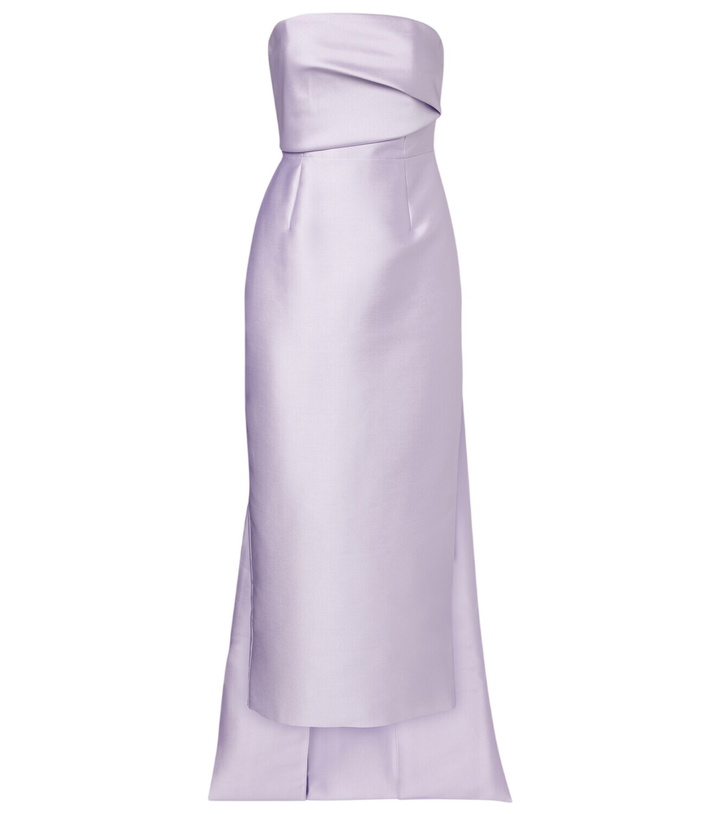 Photo: Solace London Kiki caped satin corset cocktail dress