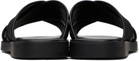 Valentino Garavani Black Toile Iconographe Sandals