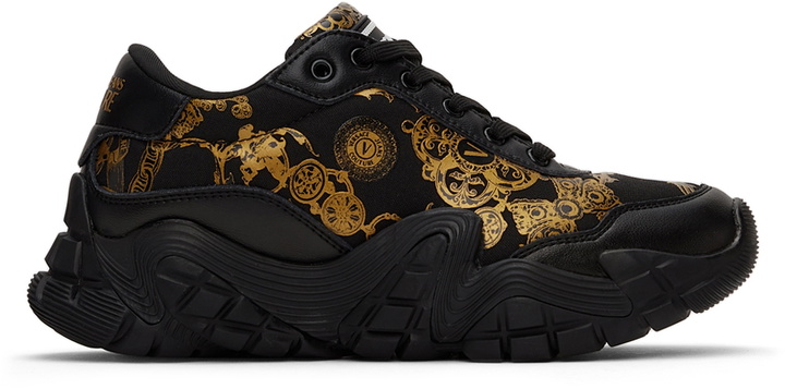 Photo: Versace Jeans Couture Black Baroque Logo Sneakers