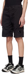 C.P. Company Black Utility Shorts