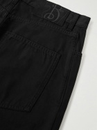 Burberry - Straight-Leg Cotton-Twill Trousers - Black