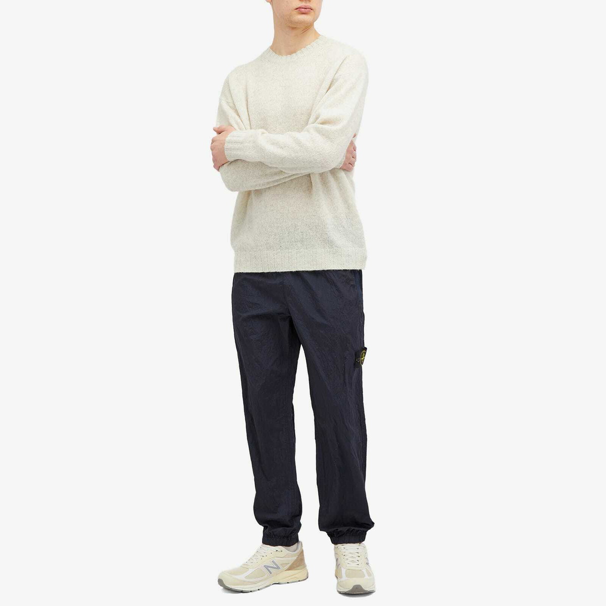 Stone Island Men's Nylon Metal in Econyl Pants in Navy Stone