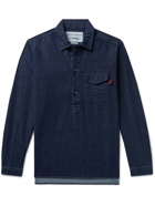 Oliver Spencer - Niwaki Hortus Organic Denim Half-Placket Shirt - Blue