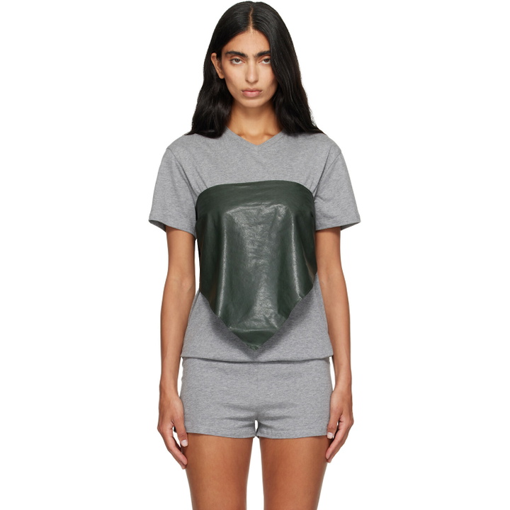 Photo: Paloma Wool Khaki Alba Belt Leather Top
