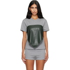Paloma Wool Khaki Alba Belt Leather Top