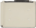 Maison Margiela Beige Four Stitches Wallet