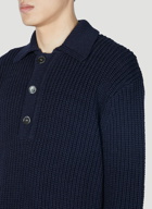 Our Legacy - Polo Sweater in Dark Blue