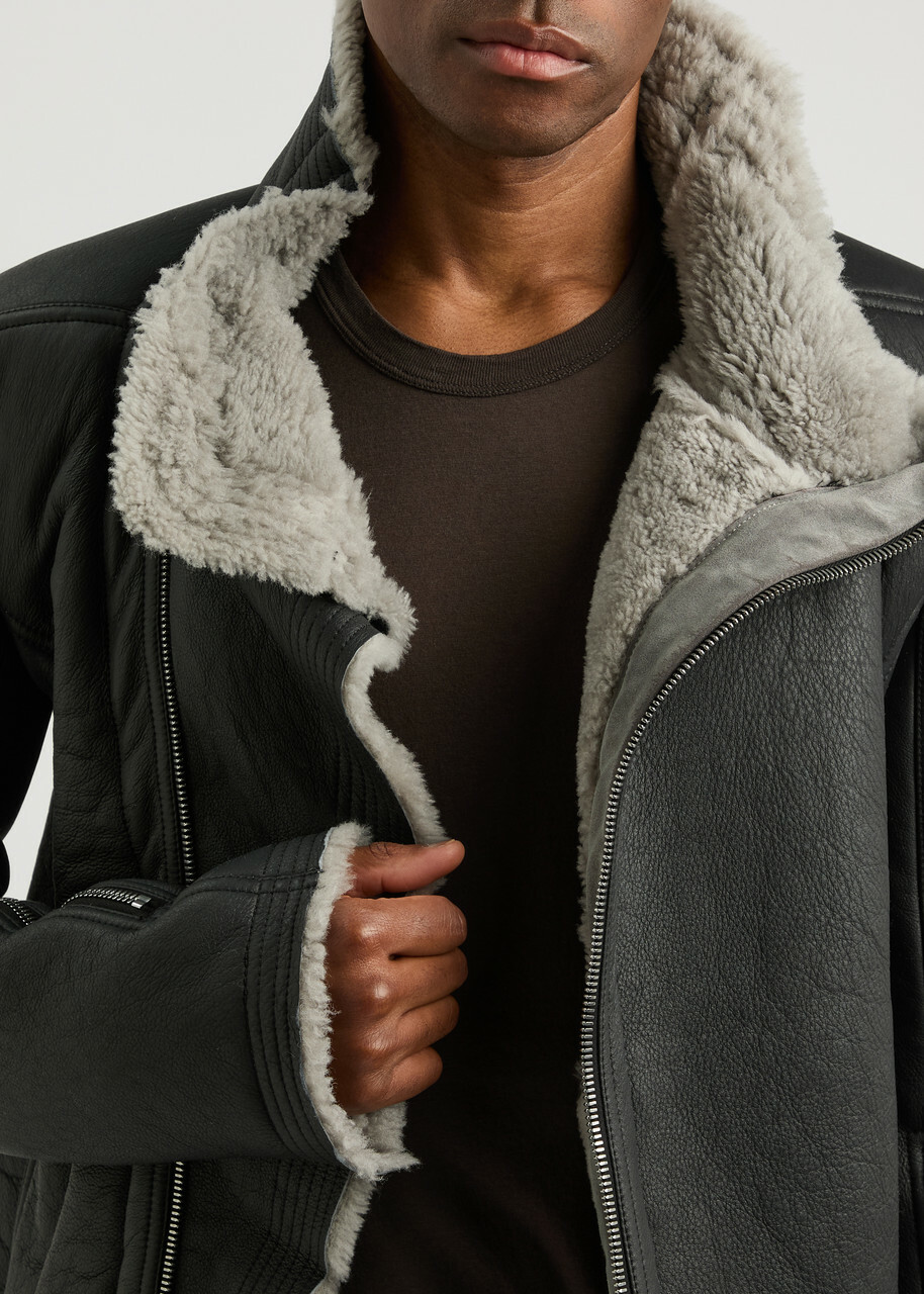 Rick Owens Bauhaus Leather Jacket Black Rick Owens