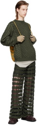 Isa Boulder Green Succulent Sweater