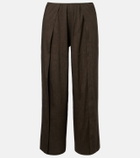 Proenza Schouler Calla linen-blend wide-leg pants